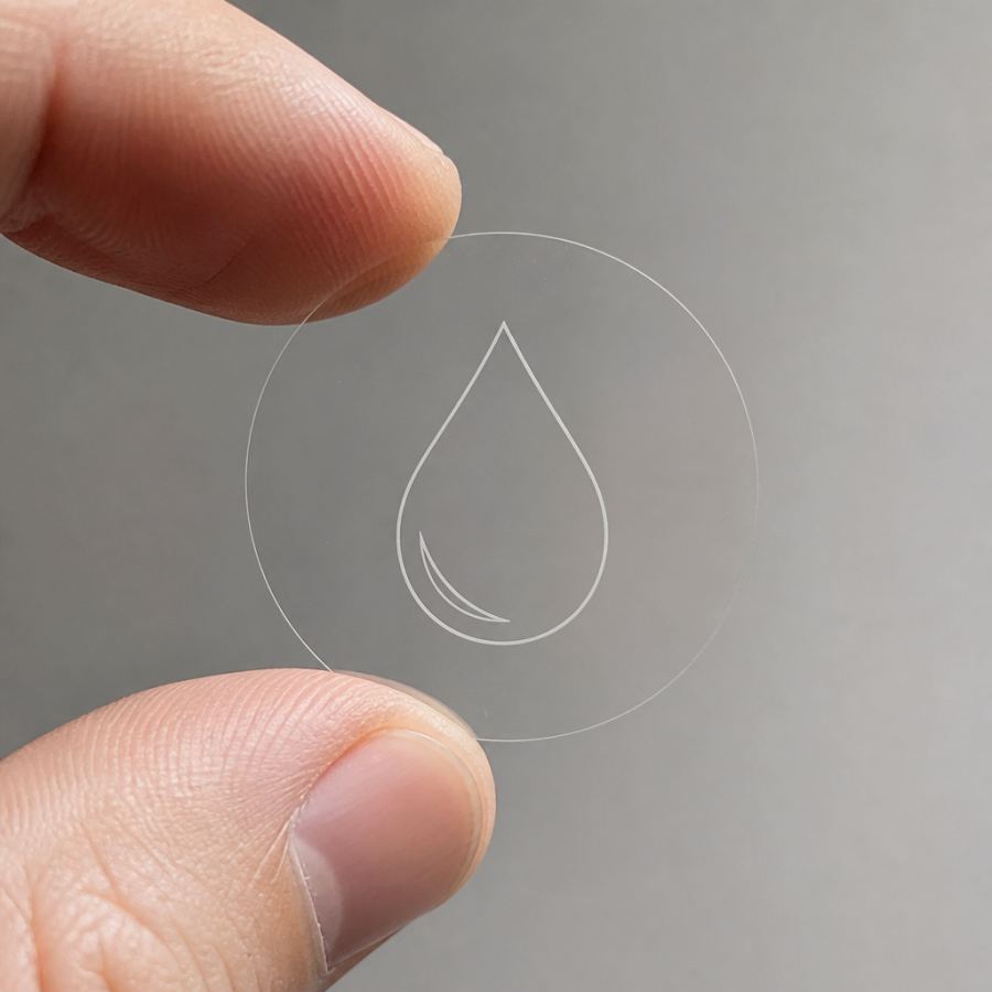 Sticker en vinilo transparente