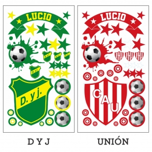 Stickers Vinilos Fútbol Equipos Primera