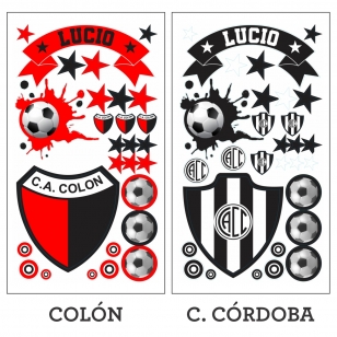 Stickers Vinilos Fútbol Equipos Primera