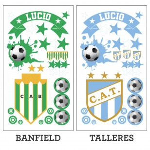 Stickers Vinilos Fútbol Equipos Primera