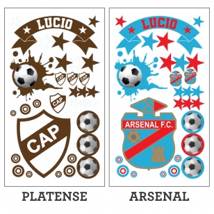 Stickers Vinilos Fútbol Equipos Primera