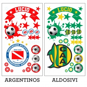 Stickers Vinilos Fútbol Equipos Primera